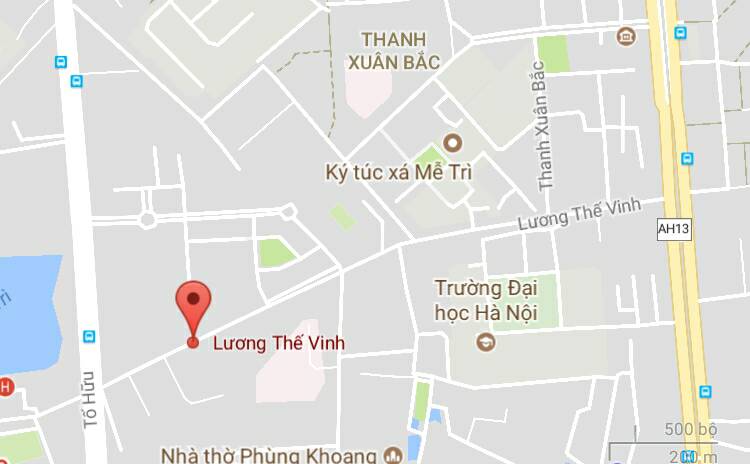 Đường Lương Thế Vinh, quận Từ Liêm và quận Thanh Xuân, Hà Nội